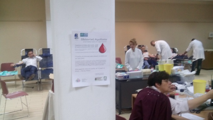 Σημαντική συμμετοχή πολιτών στην εθελοντική αιμοδοσία