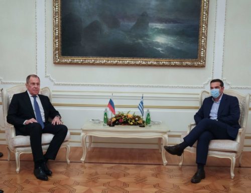 Συνάντηση Αλέξη Τσίπρα με τον υπουργό Εξωτερικών της Ρωσικής Ομοσπονδίας Σεργκέι Λαβρόφ