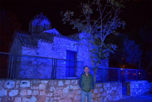 Ο Δήμος Γαλατσίου φωταγώγησε την Ομορφοκκλησιά με το μπλε χρώμα των Ηνωμένων Εθνών