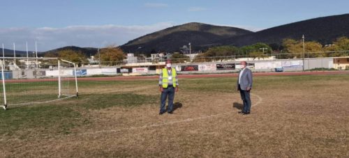 Στην τελική ευθεία μπαίνει το έργο αντικατάστασης του χλοοτάπητα στο Γήπεδο της Αφετηρίας του Μαραθώνα