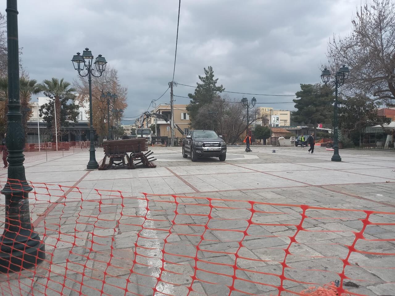 Δήμος Ελευσίνας : Ξεκίνησαν οι εργασίες ανάπλασης της Πλατείας Ηρώων