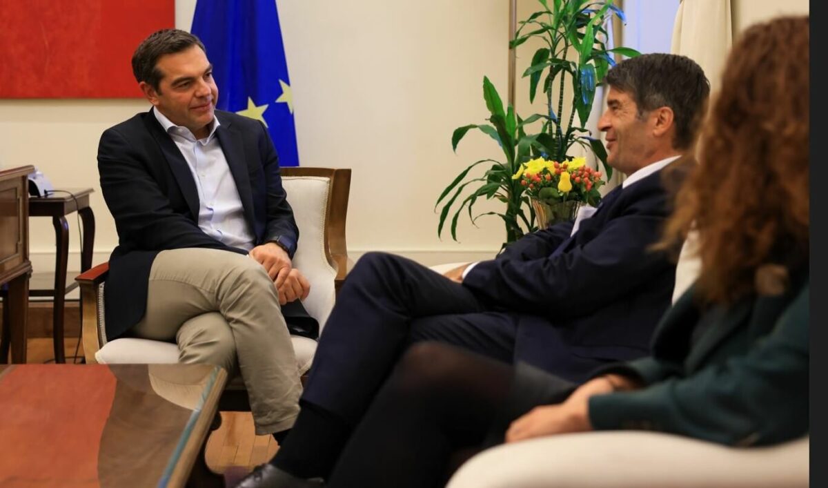 Συνάντηση του Προέδρου του ΣΥΡΙΖΑ-ΠΣ, Αλέξη Τσίπρα, με τον Πρέσβη της Γαλλίας στην Ελλάδα, κ. Patrick Maisonnave​