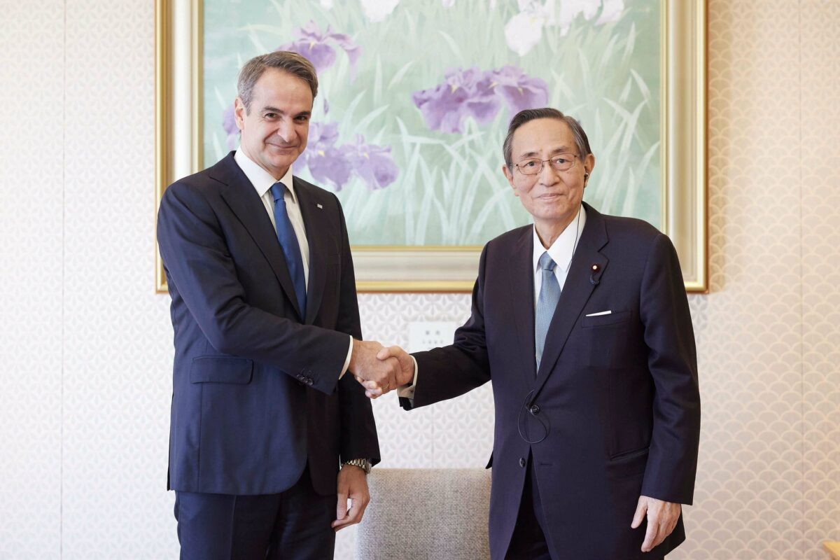 Συνάντηση του Πρωθυπουργού Κυριάκου Μητσοτάκη με στελέχη ιαπωνικών επιχειρηματικών ομίλων της ομοσπονδίας Keidanren