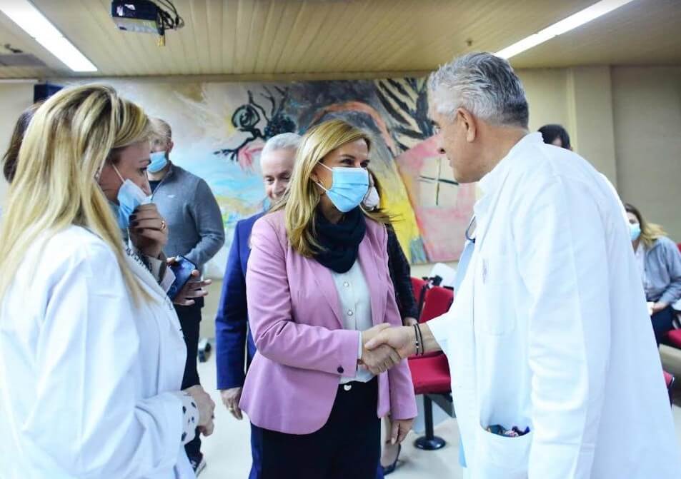 Επίσκεψη της Υφυπουργού Υγείας Ζωής Ράπτη στο Γενικό Νοσοκομείο Νέας Ιωνίας Κωνσταντοπούλειο – Πατησίων