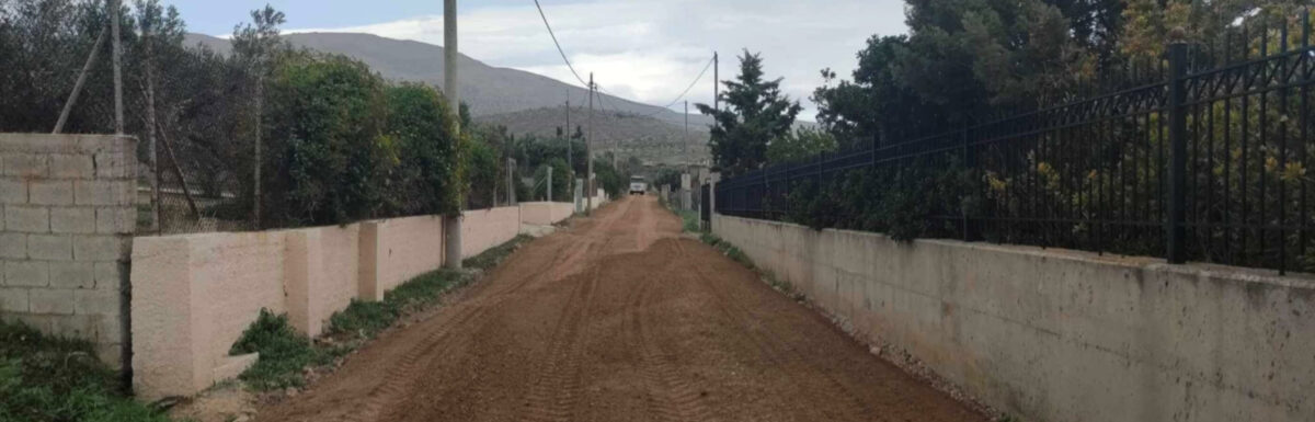 Ξεκίνησε το έργο αποκατάστασης αγροτικών δρόμων στο Δήμο Λαυρεωτικής